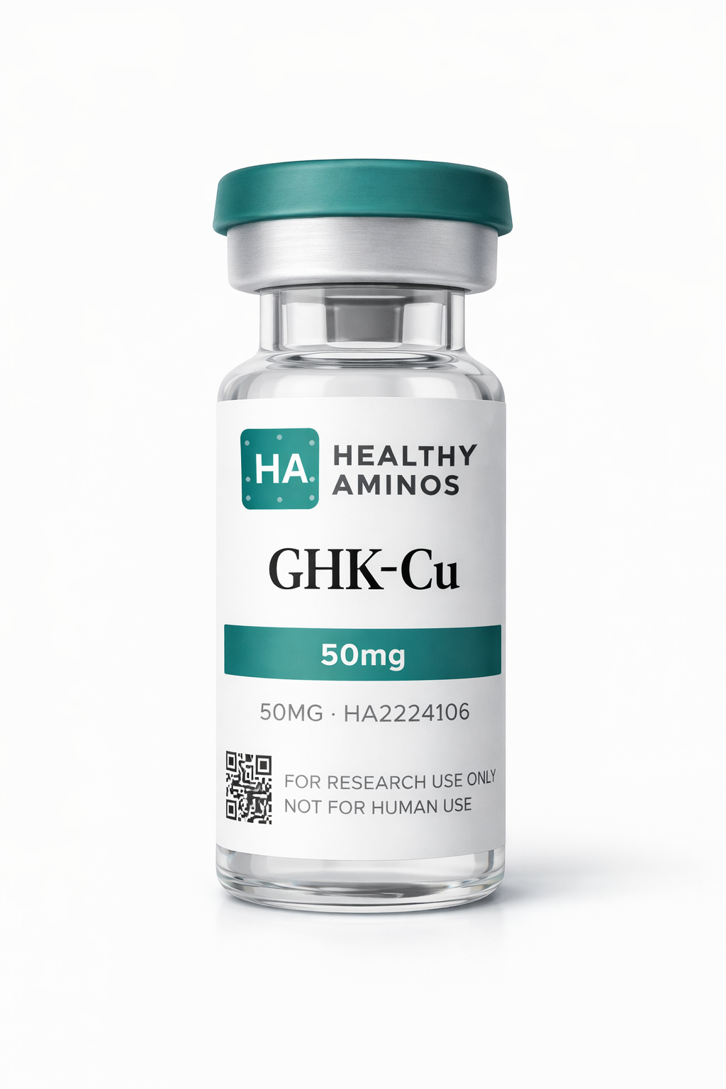 GHK-Cu 50mg lyophilized peptide vial — Healthy Aminos